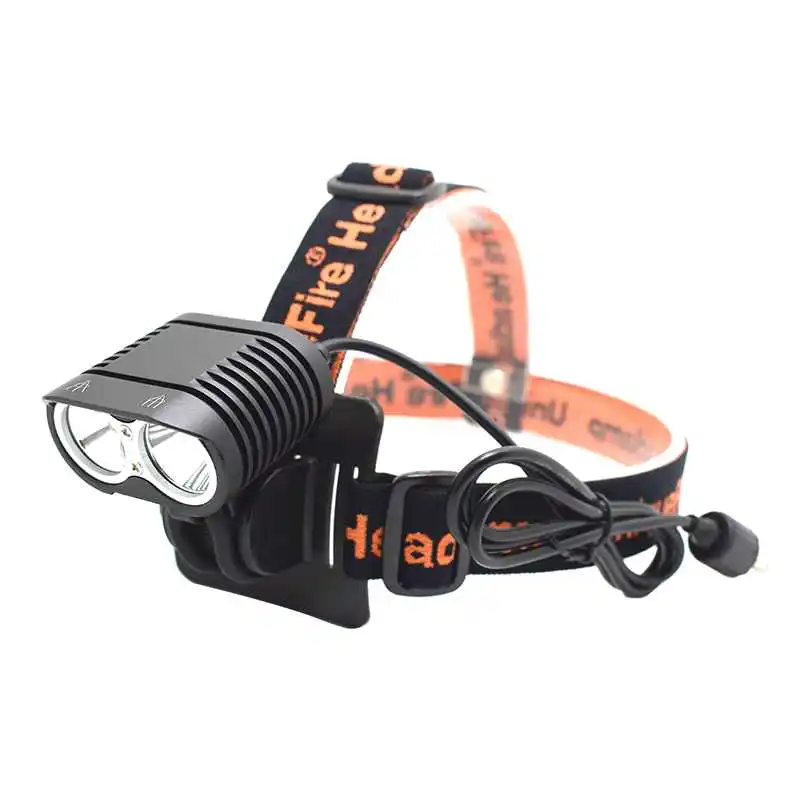 5000LM Bike Lights 2*XM-L2 Bicycle Front Light Super Bright MTB Headlight Rechargeable 8800mAh 18650 Battery Cycling Head Lamp