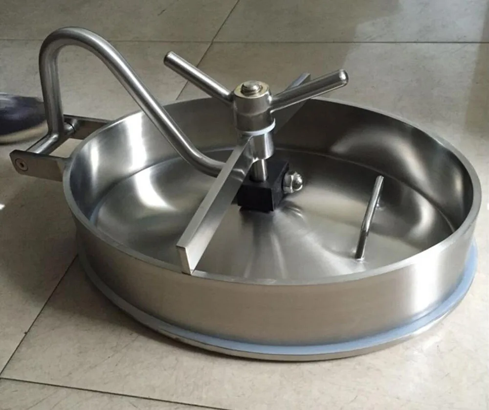 430x330mm Elliptical Tank Inward Manway Cover Oval Sanitary Stainless Steel SUS304 EPDM/ Silicone