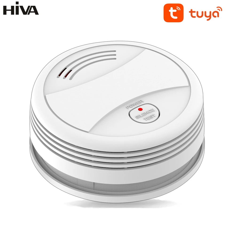 ใหม่ Wifi Fire Smoke Detector ระบบเตือนภัยสำหรับ Garden สำนักงานบ้าน Tuya SmartLife APP ควบคุมสัญญาณเตือนภัยเซนเซอร์