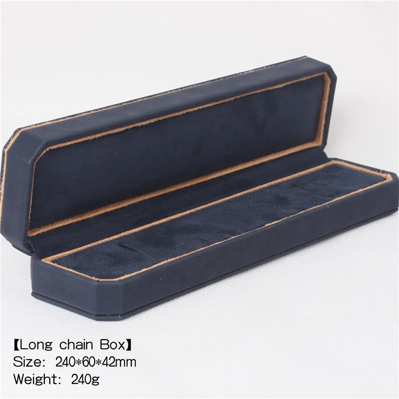 Mode Pu Lederen Sieraden Doos Octagon Ring Oorbel Ketting Hanger Box Verpakking Case Huwelijkscadeau Box Organizer Opbergdozen