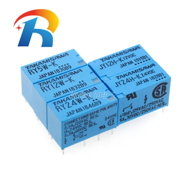 

Free shipping 10pcs/lot 100%Original New TAKAMISAWA RY5W-K 5VDC RY12W-K 12VDC RY24W-K 24VDC 8PIN 1A Signal Relay JY12H-K JY24H-K