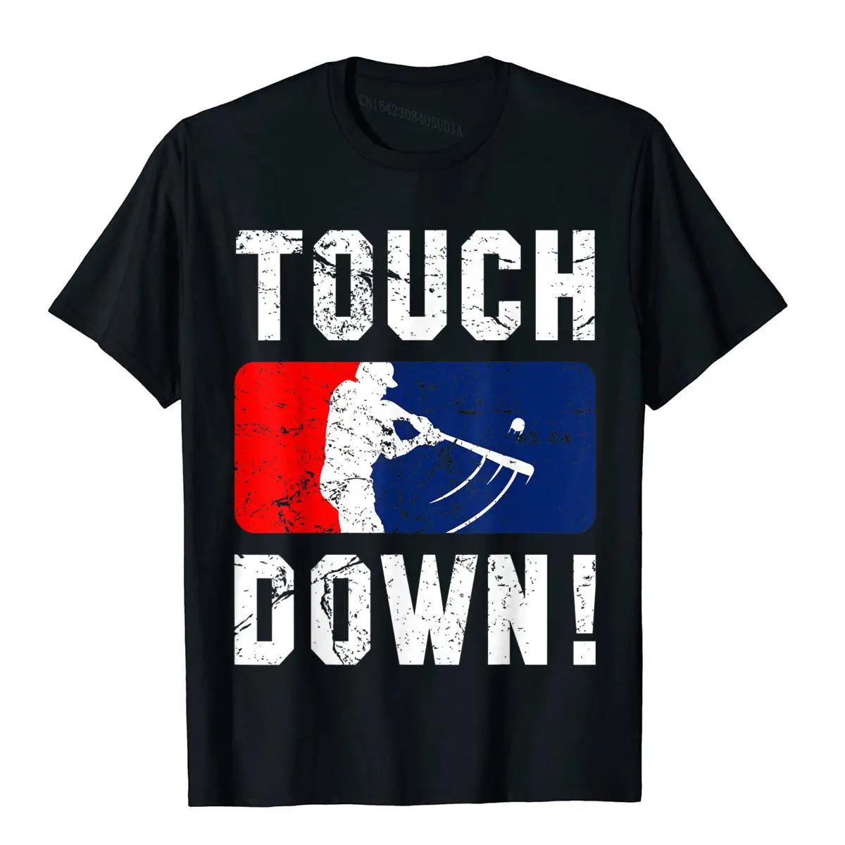 Touchdown Baseball Inspired Double Play Practice Game T-Shirt Special Student Top T-Shirts Cotton Tops T Shirt Novelty