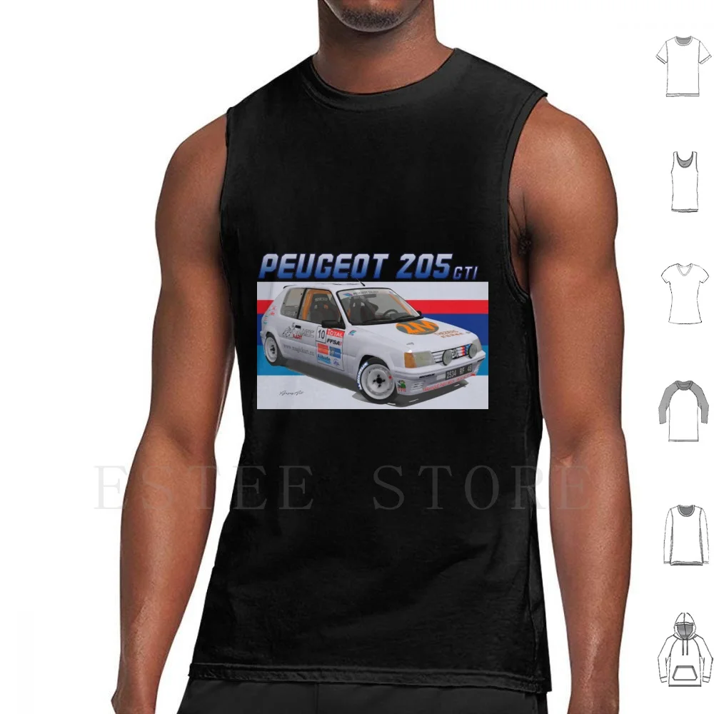 205 205 Gti Grpa Rallye Tank Tops Vest Kangoo Koleos Captur Sandero Master Espace Fluence Kwid Car Logan Clio 2019 Symbol