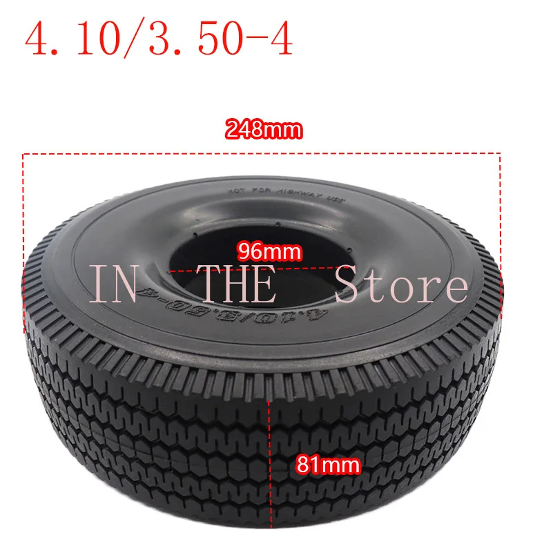 4.10/3.50-4 tires are suitable for three-wheeled scooters and electric bicycles  solid