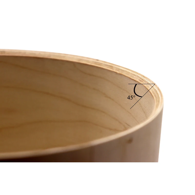 14*5.5 inch birch wood drum shell drum body with 45 degree bearing edge 14 inch diameter 5.5 inch depth