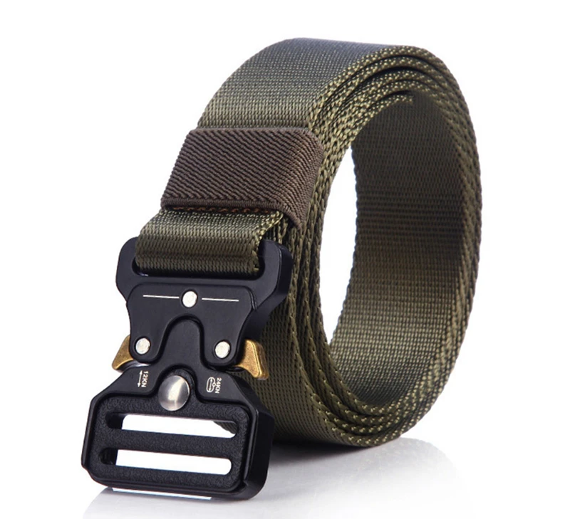 3,2cm Taktischer Gürtel für Männer Militärqualität Nylon Schnellverschluss Robuster Outdoor-Wandergürtel mit Legierungsschnalle – Detail 4