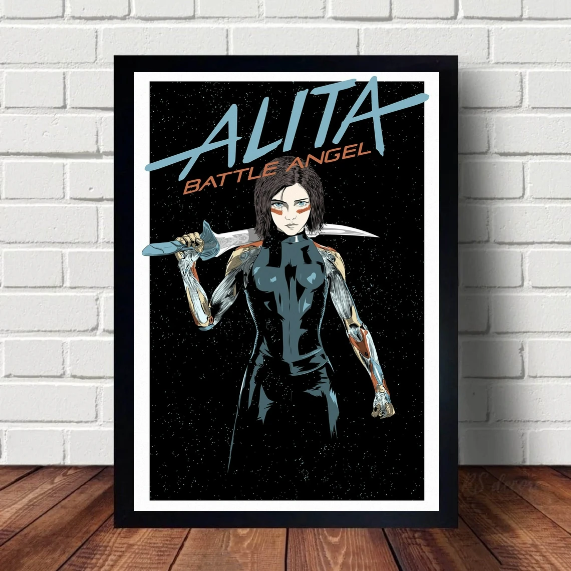 Alita Battle Angel Movie Poster Wall Art Canvas Painting Bedroom Living Room Home Decoration (No Frame)