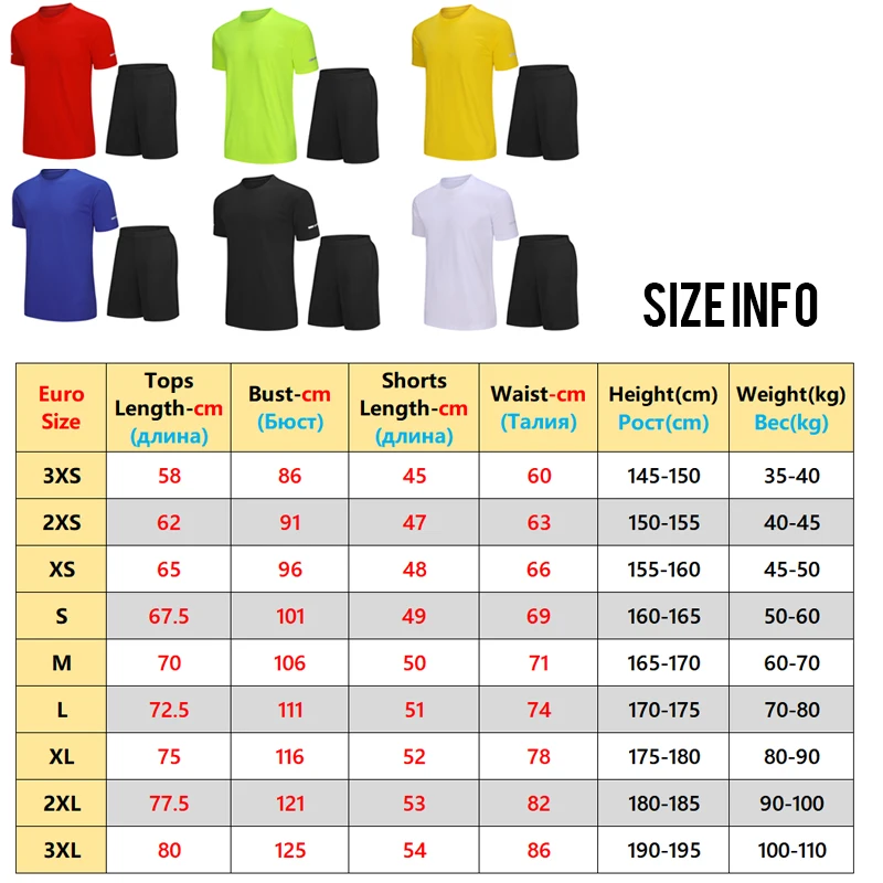 Man Running Suits Gym Fitness Badminton Basketball Clothes Jogging Exercise Workout Set Quick Dry Men Shorts Sports Sets