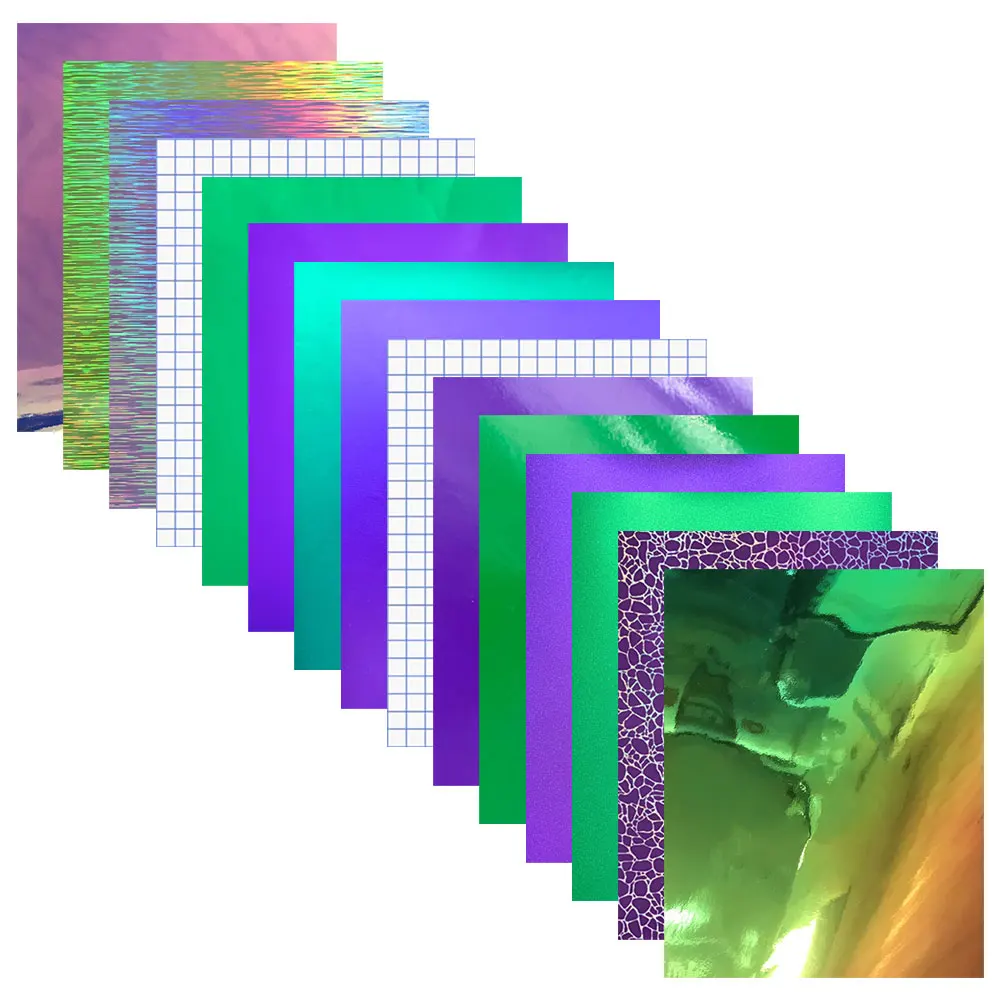 

Multicolor 12"x10" Bundle Adhesive Craft Vinyl Design Letter Film DIY Cup Glass Card Wall Decal Home Decor Stickers For Cut