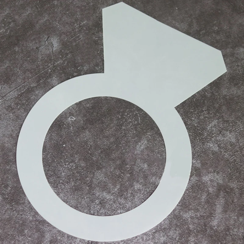 Diamond Ring Shape Cake Mold PET Cookie Chocolate Cake Decorating tools 8/10/12/14inch Kitchen Baking Accessories