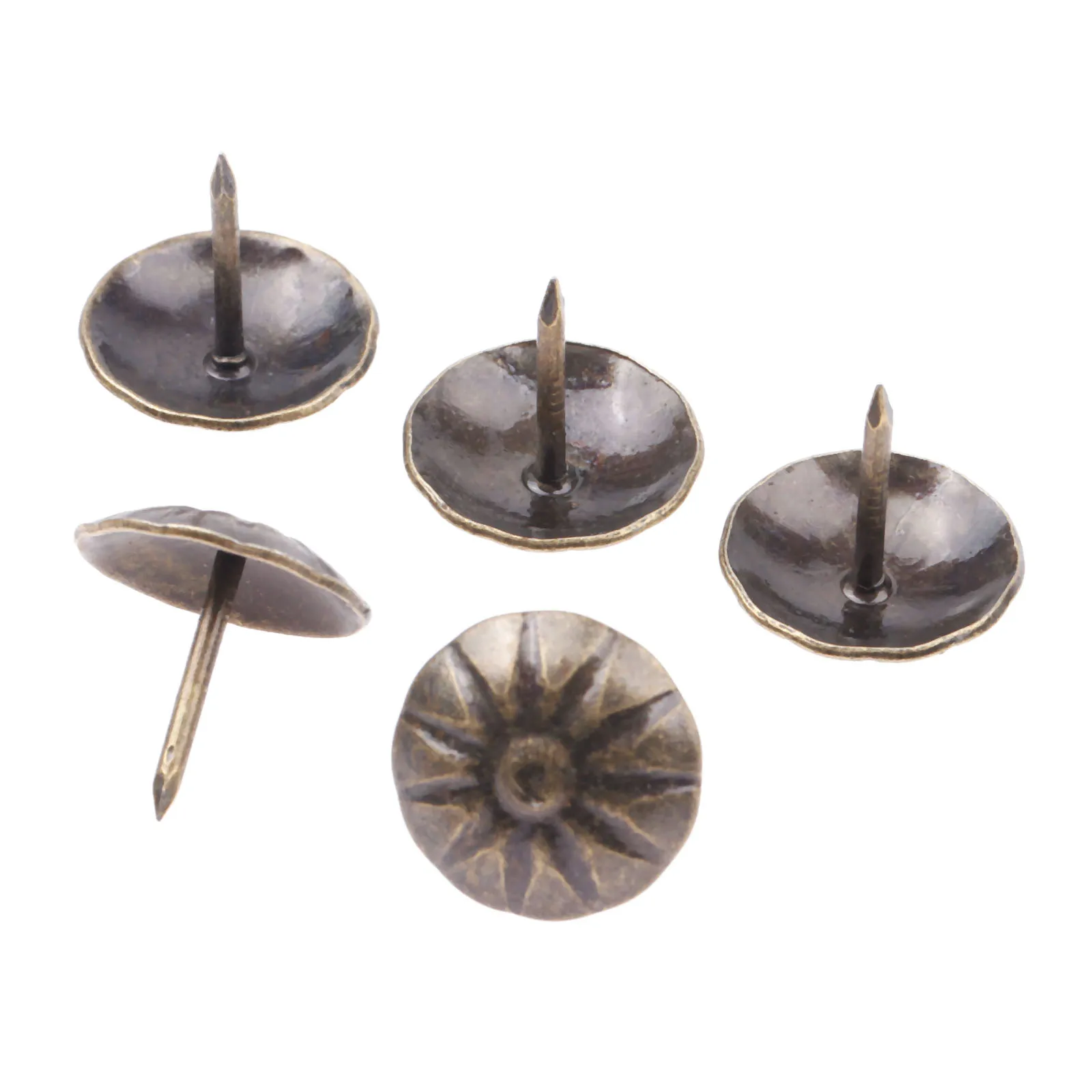 20pcs Nails Upholstery Nail Jewelry Gift Wine Case Box Sofa Decorative Tack Stud Pushpin Doornail Hardware 17*15mm