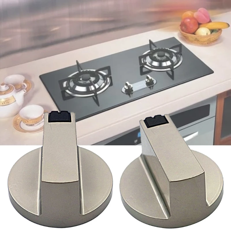 Top Burner Control Dial Knob Gas Stove Rotary Switch Oven Knob Cooktop Metal Knob Replacement Easy to Install Durable