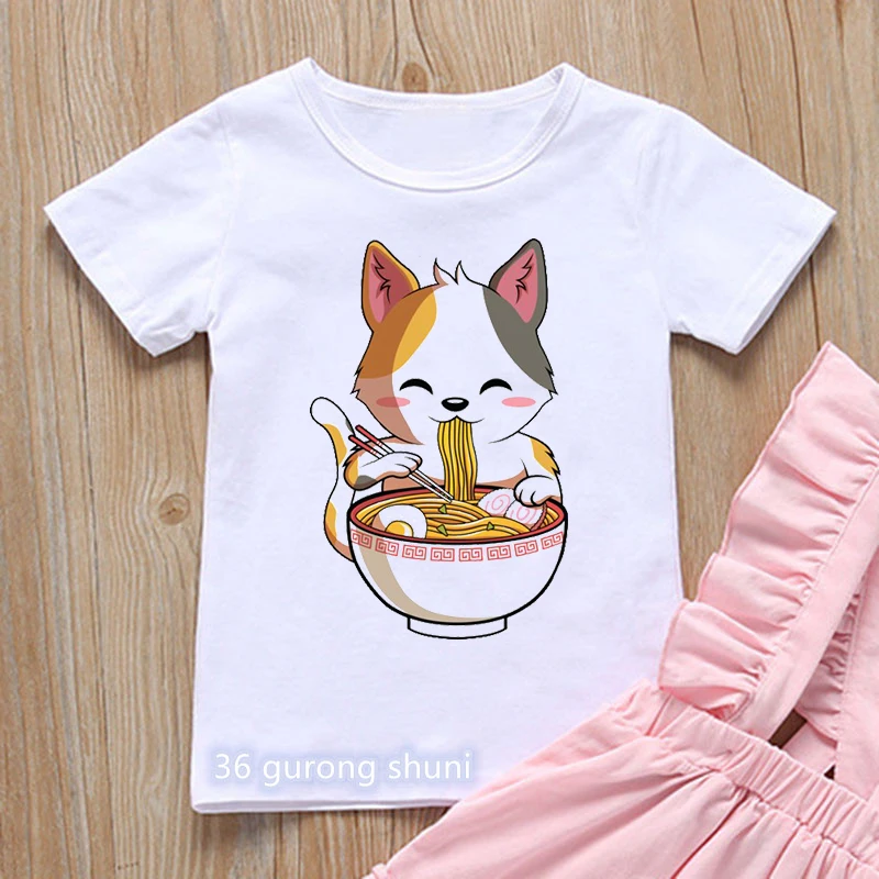 Fashion kids tshirt funny koala eating pizza graphic print boys t shirt cute animal cartoon casual tees girls t-shirt white tops