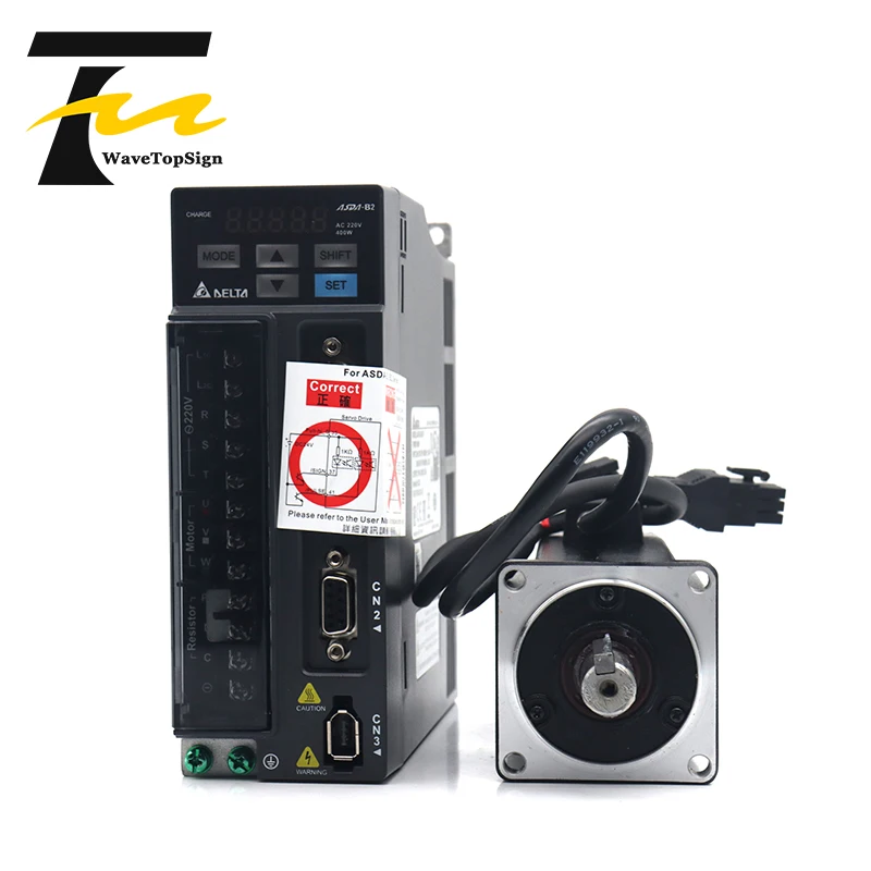 Imagem -06 - Wavetopsign Delta Servomotor Kit 400w b2 Série Asd-b20421-b Ecma-c20604rs Ecma-c20604ss 1.27nm 3000rpm com Cabo de 3m