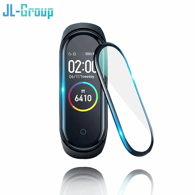 Bộ Phim Cho Xiaomi Mi Band 4 5 6 Tấm Bảo Vệ Màn Hình Kính Mềm Cho Miband 4 Full Bao Da Bảo Vệ Bảo Vệ phụ Kiện Thông Minh