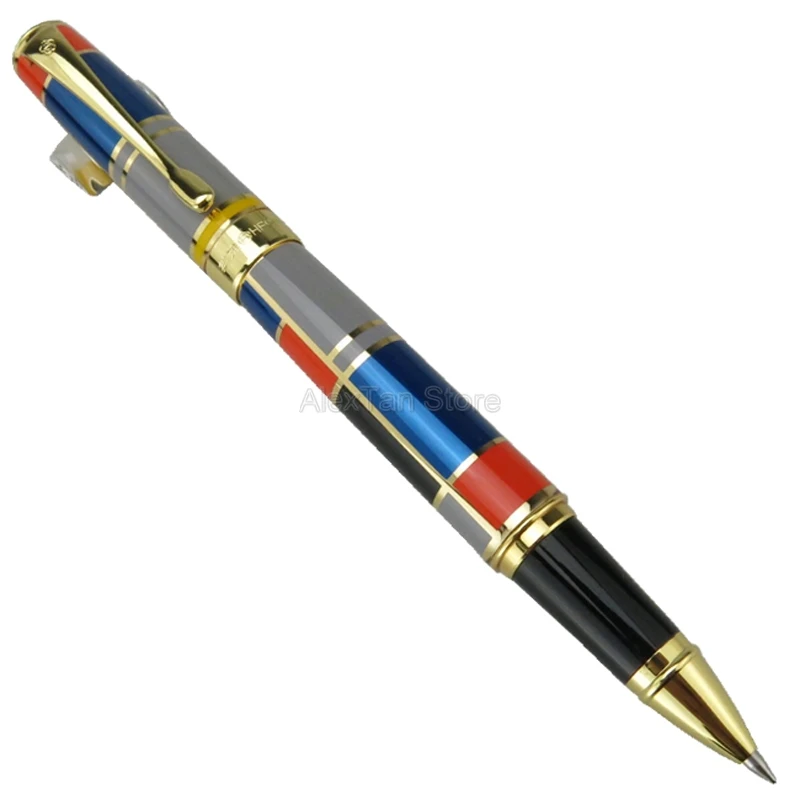 Hero 767 Creative Roller Ball Pen With Golden Trim Colored Great Writing Pen For Business Office & Home Gift Pens