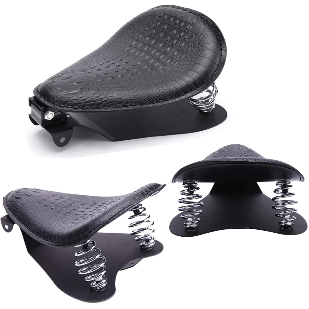 Asiento Universal para Moto Bobber, asiento individual para Moto Chopper, piezas de cojín Vintage para Harley Davidson Iron 883 Sportster Softail