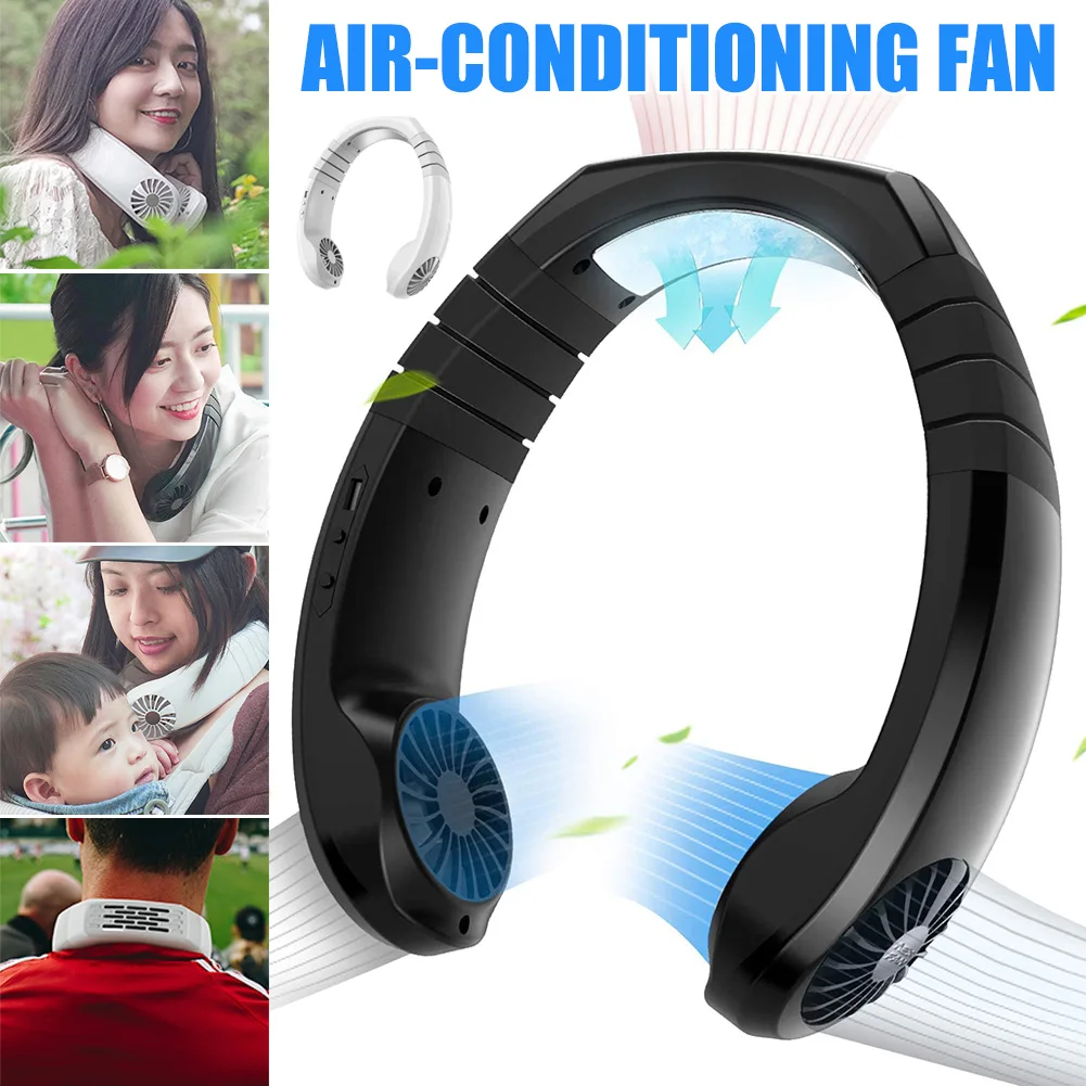 

Personal Air Conditioner Neck Fan Cooler,Portable Smart Dual Effect Cooling Neckband Fan,Rechargeable USB Hanging Neck Cooler-30