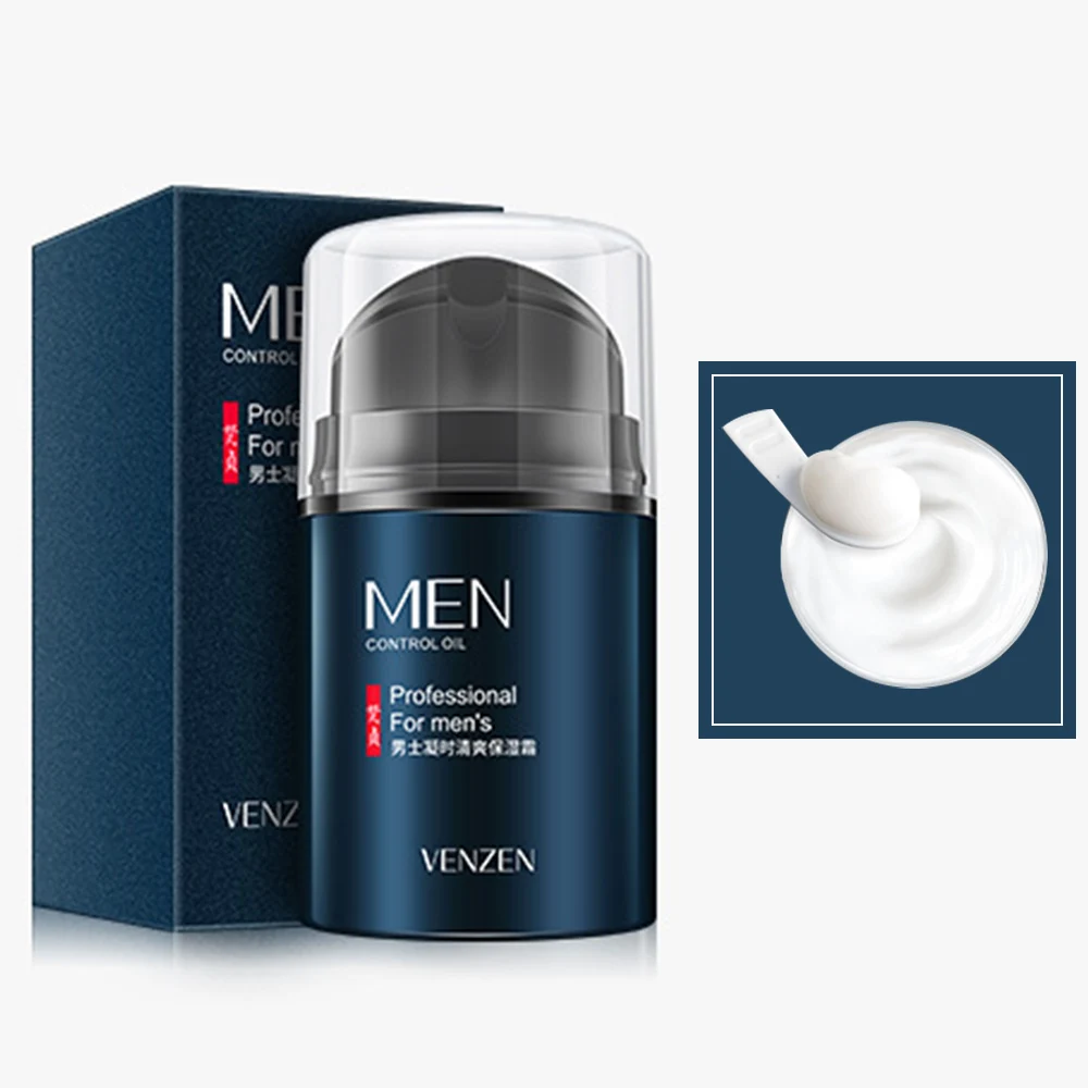 VEZE Brand Men Skin Care Deep Hydrating Moisturizing Oil-control Face Cream Firming Day Cream 50g Men\'s Skin Care Products