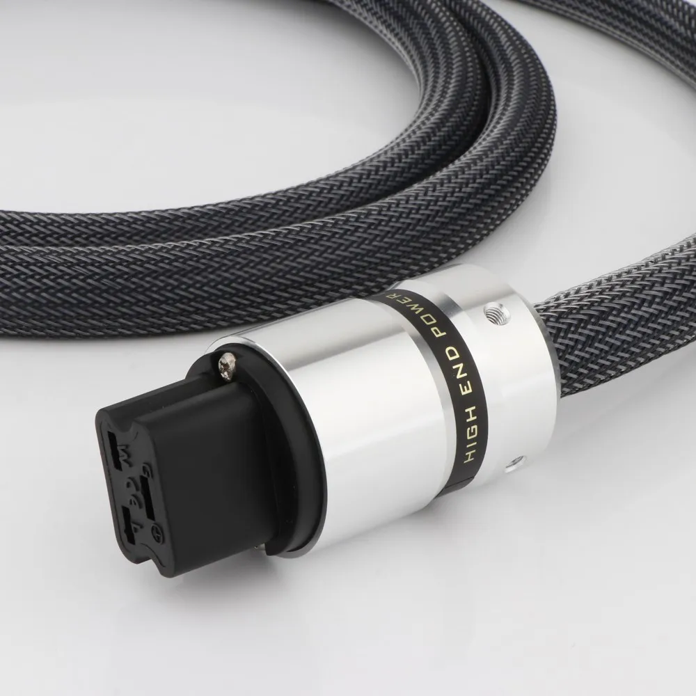 Preffair D503 OFC النحاس الاتحاد الأوروبي/الولايات المتحدة التيار المتناوب كابل الطاقة C19 20A Schuko الصوت كابل إمداد الطاقة مرحبا نهاية Shuko سلك الطاقة 12AWG 3.2sq كابل