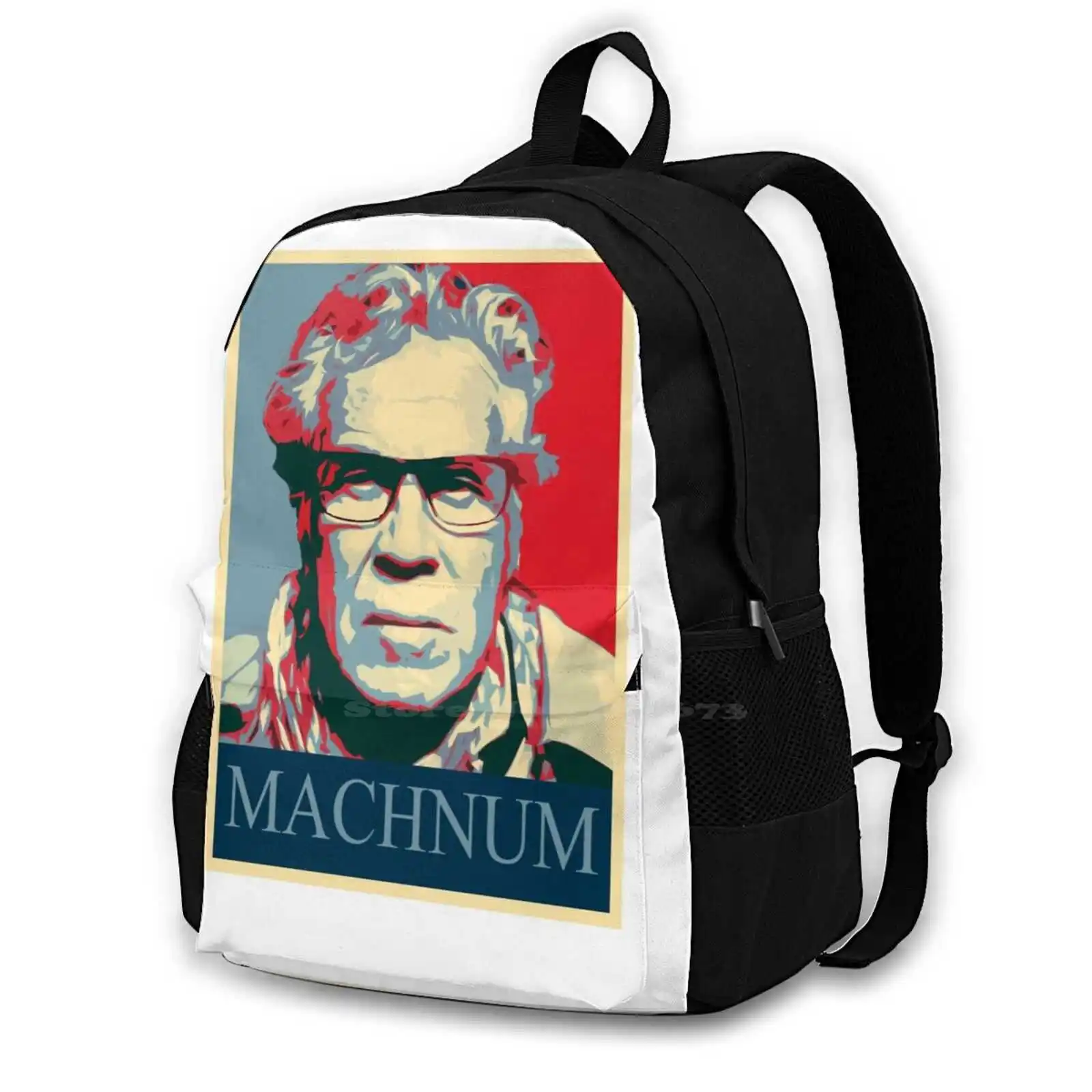 

Machnum Pattern Design Bag Student'S Backpack J  Rgen Leth Machnum Funny