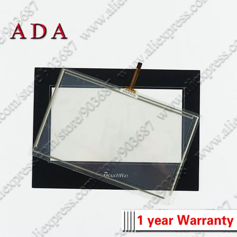 Touch Panel Screen Glass Digitizer for TouchWin Xinje TG765S-XT TG765S-MT TG765S-ET TG765S-UT with Front Overlay Protective Film