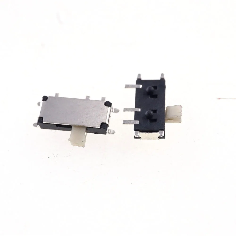 10 Pcs Miniature Slide Switch 7 Pin 1P2T SPDT ON-ON Right Angle SMT / SMD PCB Reflow Solder