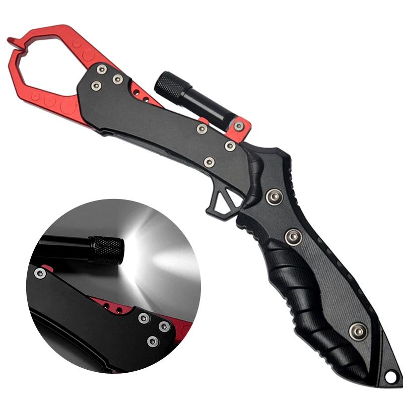 

Ночная подсветка рыболовные Захваты Fish Lip Grapper алюминиевый сплав подсветка Night fish Высокое качество рыболовные инструменты металлические рыболовные Захваты