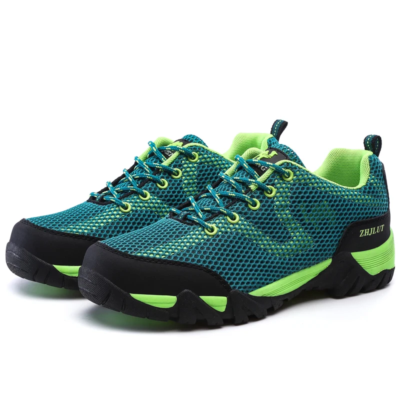 Men Women Outdoor Sports Breathable Hiking Shoes,Mesh Trekking Footwear,Spring Summer Couple Climbing Shoes Male Sport Shoes