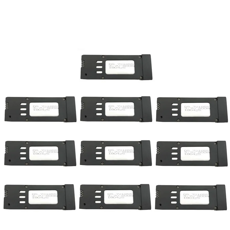 10 шт., аккумулятор для квадрокоптера E58 JY019 S168 RC 3,7 в 500 мАч