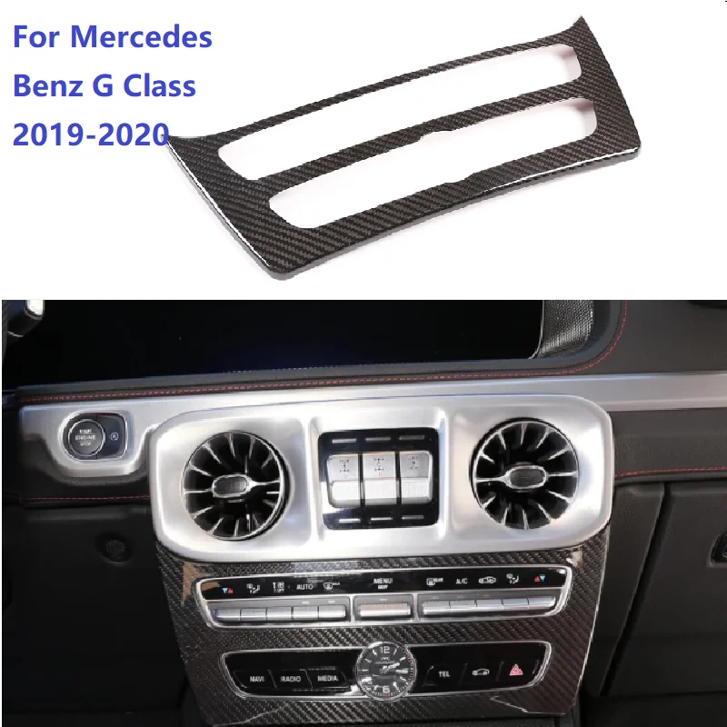 

Fit For Mercedes Benz G Class 2019-2020 Dry Carbon Fiber Center Console Mode Button Frame Trim Interior Car Accessories