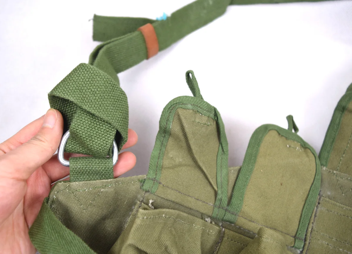 Surplus Military Chinese 1970's-1980's Type 56  AK Chest Rig Ammo Pouch 