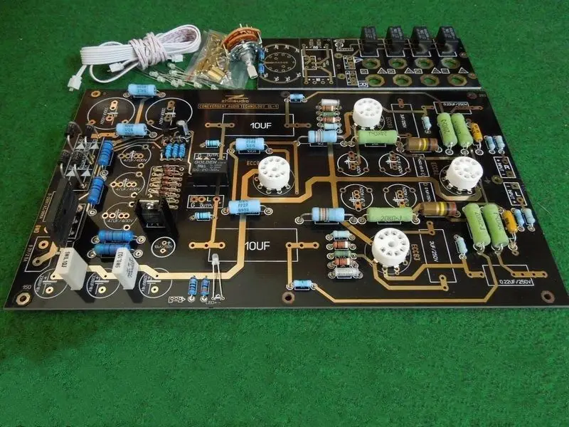 Nagy hírű Kerülő út 12AU7 12AX7 csöves preamplifier készlet DIY preamp