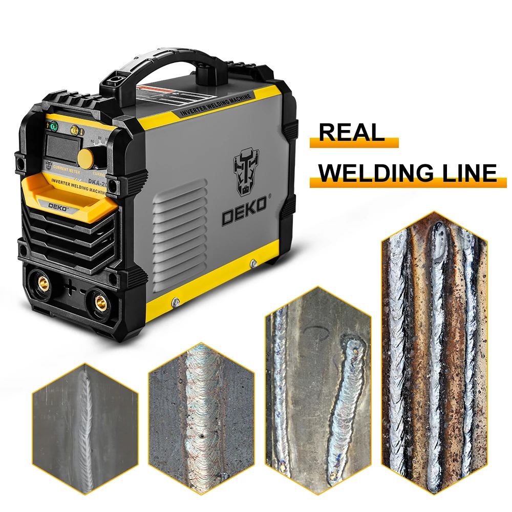 DEKO DKA Series DC Inverter ARC Welder 220V MMA  IGBT Portable Welding Machine High Quality for Home Beginner Welding Work