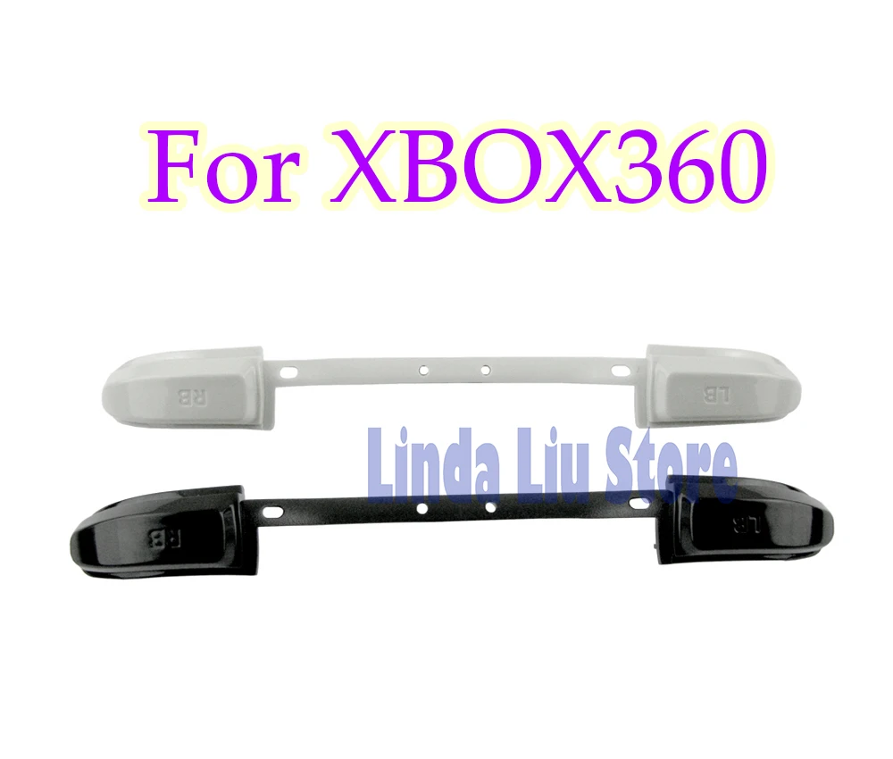 

ChengChengDianWan 100pcs/lot White Black Button Kits LB RB bumper For XBOX360 Controller LB RB Buttons Cap Strip