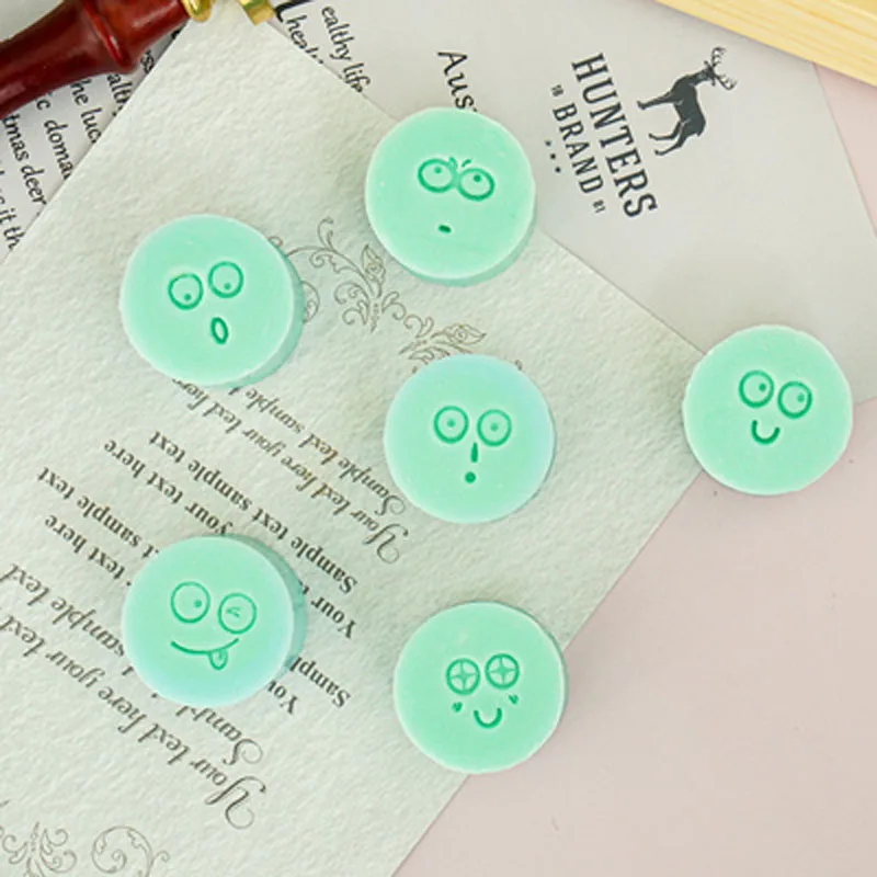 Facial Expression Handmade Soap Standard, Mini Soap Stamp Seal, Acrylic Soap Making, Chapter Supplies, 2x2cm, 6 Pcs