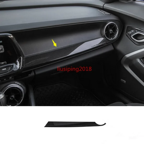 

Carbon Fiber Inner Co-pilot Dashboard Cover Trim For Chevrolet Camaro 2017-2018