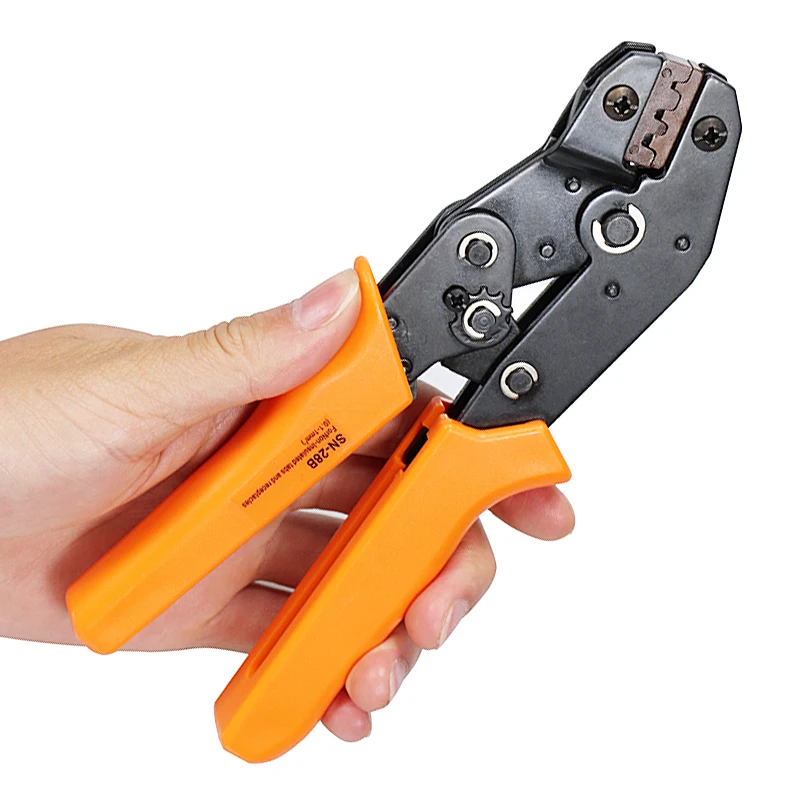 SN-28B Wire Crimping Pliers 0.1-1.5mm2 28-18AWG for Electrician Tools 1550PCS Terminals Combination Pliers Tool Sets Hand Tools