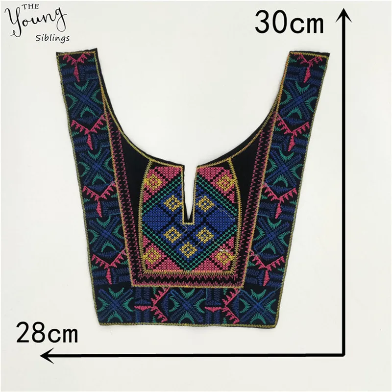 High quality lace fabric national style Lace collar sewing Lace Application Embroidered Laces trim Clothing Accessories