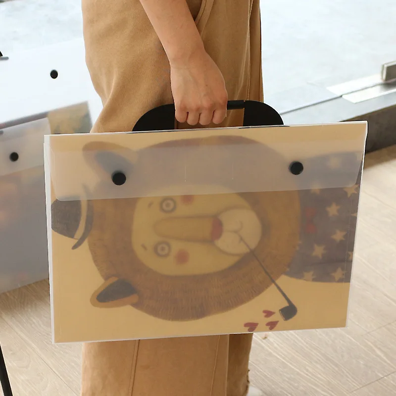 A3 Portable Album File Folders Poster 8K Works File Bag Desk Organizer Storage Expanding-file-folder