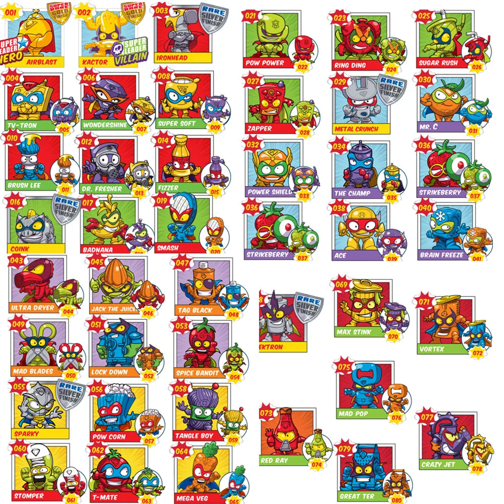 44pcs No Repeat SuperZings Stickers for Baby Kids Playing Toy Cartoon Super Zings Pegatinas for Party Decoration