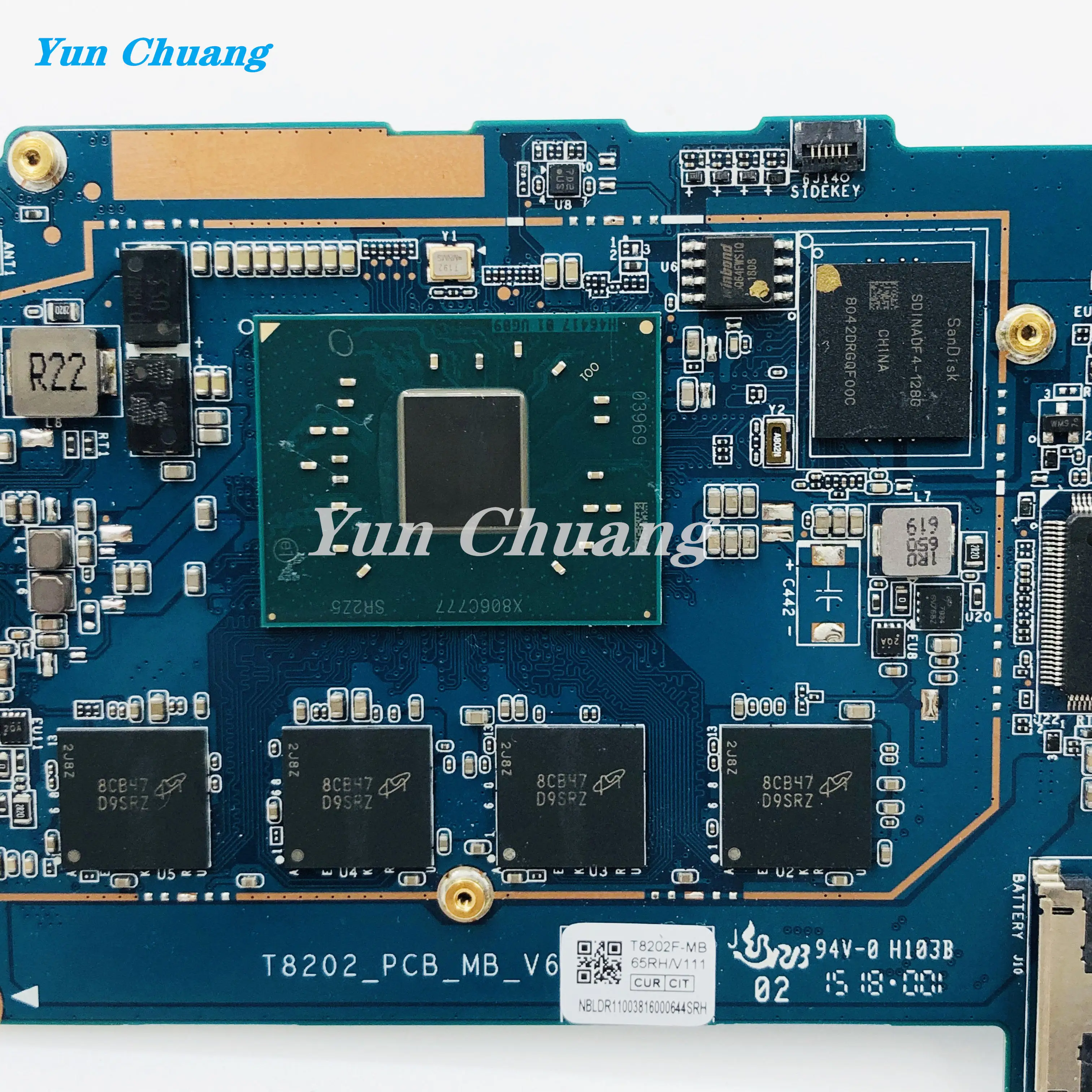 Imagem -05 - Mainboard para Acer Switch Sw31231 Tablet Portátil Placa-mãe com Sr2z5 N4200 Cpu 4gb-ram 128g Ssd Nbldr11003 T8202_pcb_mb_v6