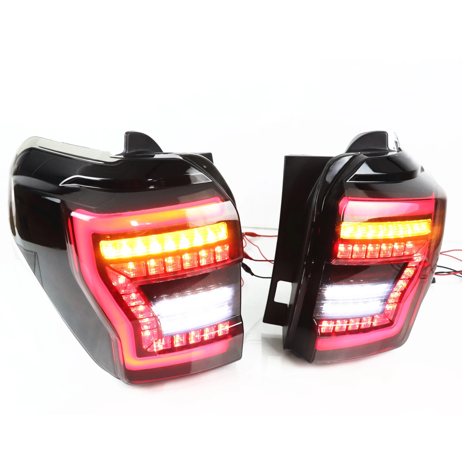 

2pcs Tail Lights For Toyota 4Runner 2014-2021 Replacement Black Cover Trunk Taillights Taillamp LED Rear Bumper Lamp Signal Bulb