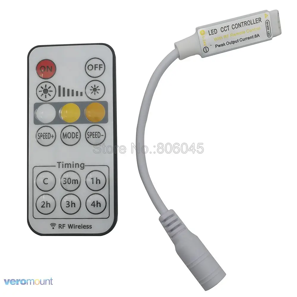 DC5-24V 8A LED CCT Controller 16key RF Wireless Remote mit Timmer Funktion Timing Einstellen Controller für CCT LED Streifen