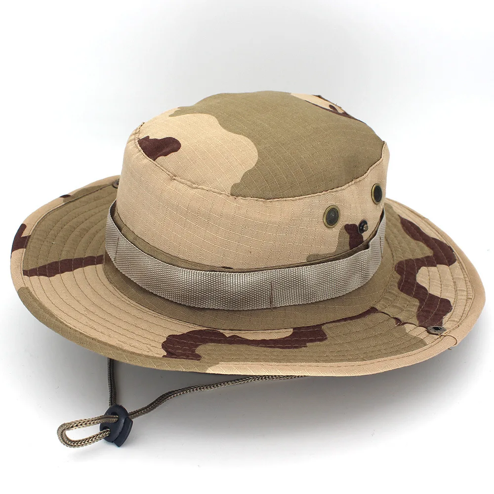 

Bucket Hats Camouflage Jungle Camo Fisherman Hat Sun Fishing Bucket Hat Camping Caps Cotton Caps Outdoor Hiking Safari