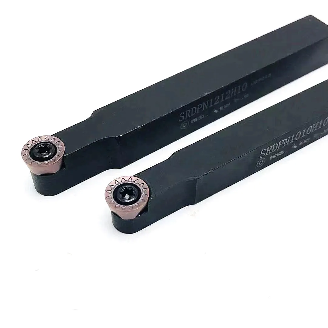 SRDPN1010H10 SRDPN1212H10 herramienta externo de torno CNC, portaherramientas de formación de arco para RPMT10T3MO R5, insertos de carburo de alta calidad