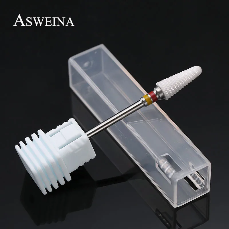 ASWEINA – forets à ongles en céramique, 1 pièce, appareil électrique à fraises rotatives pour manucure et pédicure, outils d'art, limes à ongles