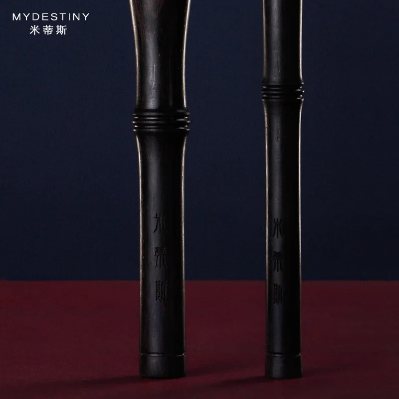 MyDestiny Luxury Natural Animal Hair Eye Makeup Brush Set Ebony Handle Professional 4pcs High Quality Brand Makeup Brush