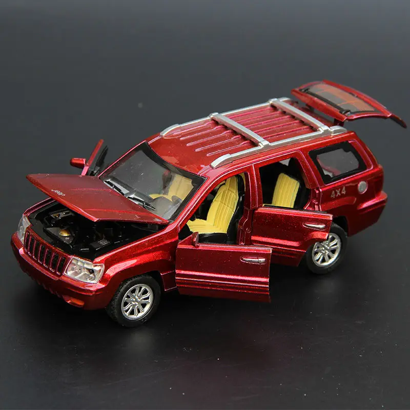 1:32 Grand Cherokee Classic Car Alloy Car Model Diecasts Metal Toy Off-road Vehicles Car Model Simulation Sound Light Kids Gifts