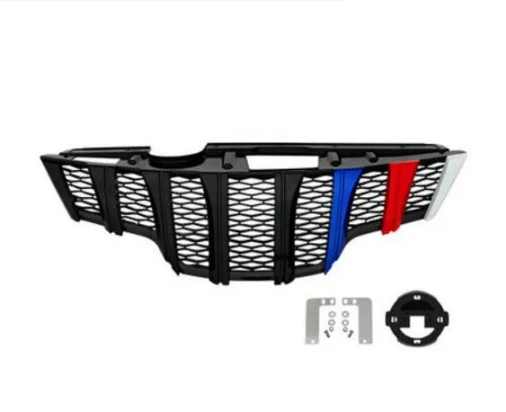 ABS Chrome Car Front Bumper Mesh Grille Around Trim Racing Grills For Nissan X-Trail 2014 2015 2016 2017 2018